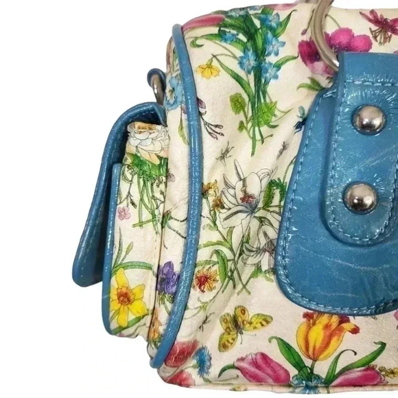 Y2K Floral multi colored Shoulder Bag with long strap. Brand new - Picture 7 of 15
